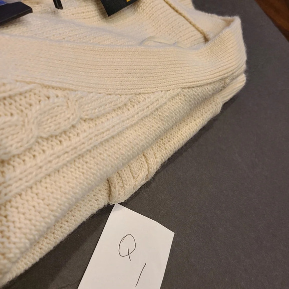 NWT Fancy stitch women's Cardigan sz .XL Ivory Color - Picture 10 of 10